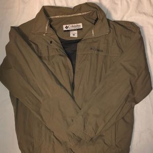 Mens lightweight olive-colored jacket